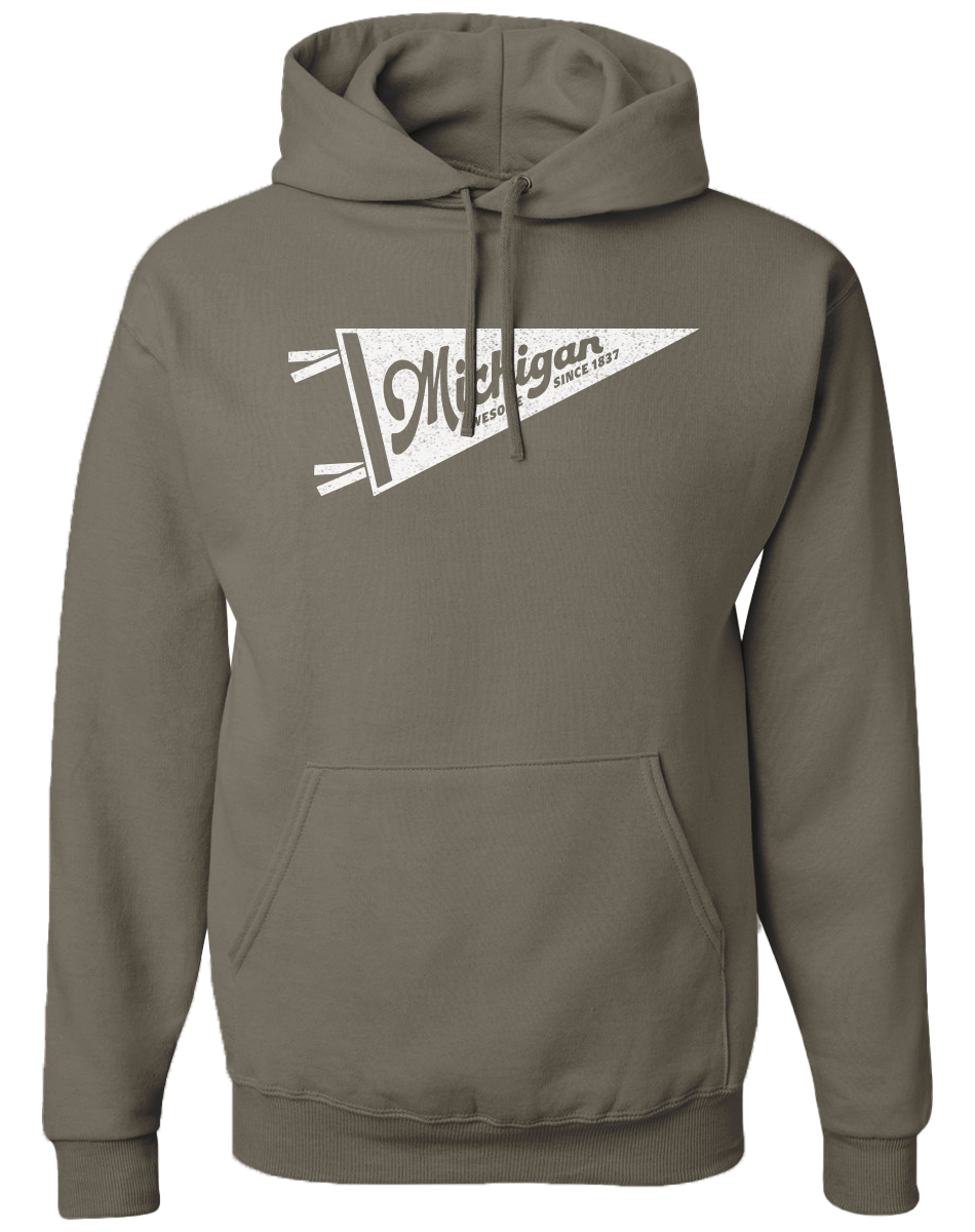 Michigan Pennant Hoodie
