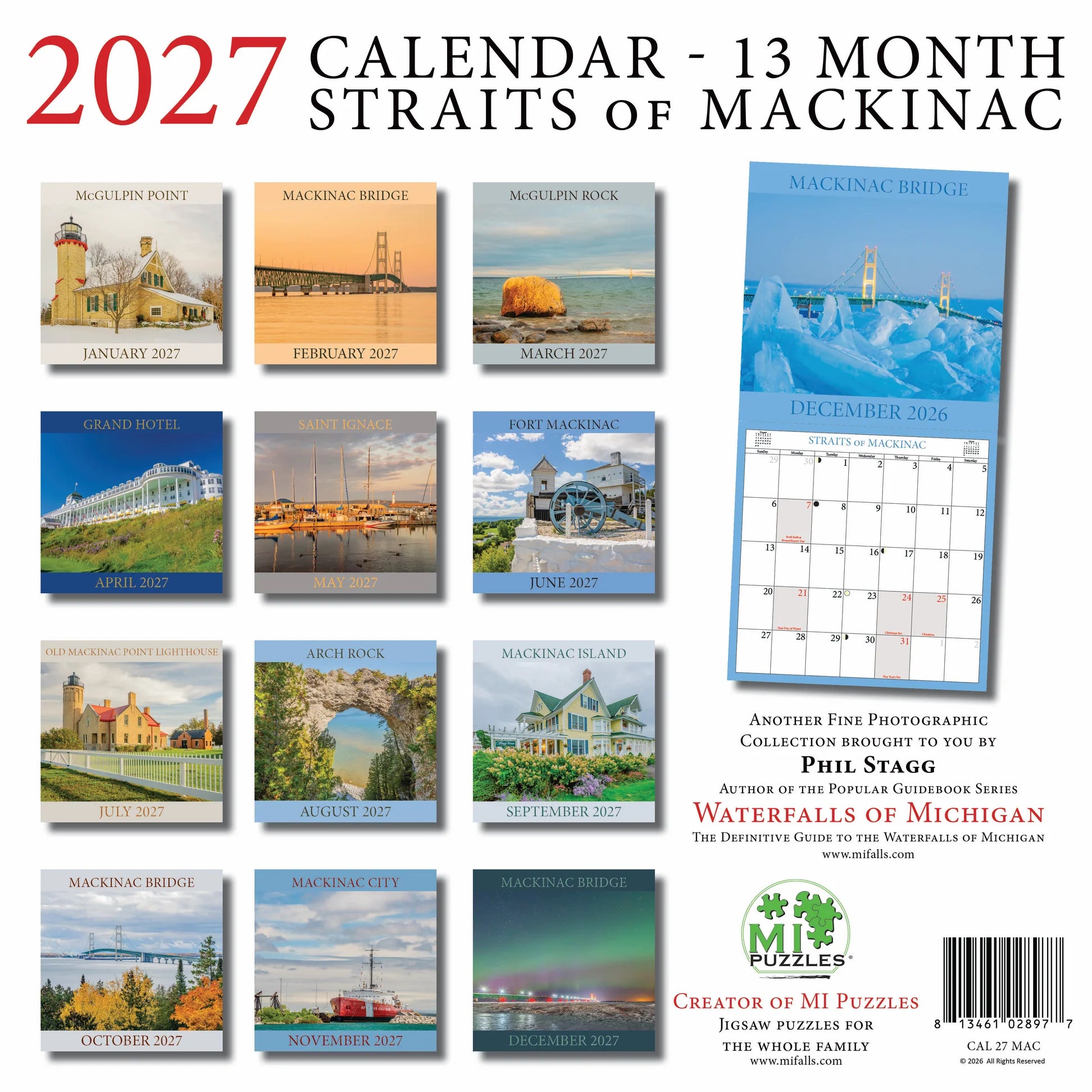 Straits of Mackinac 13-Month Calendar 2027