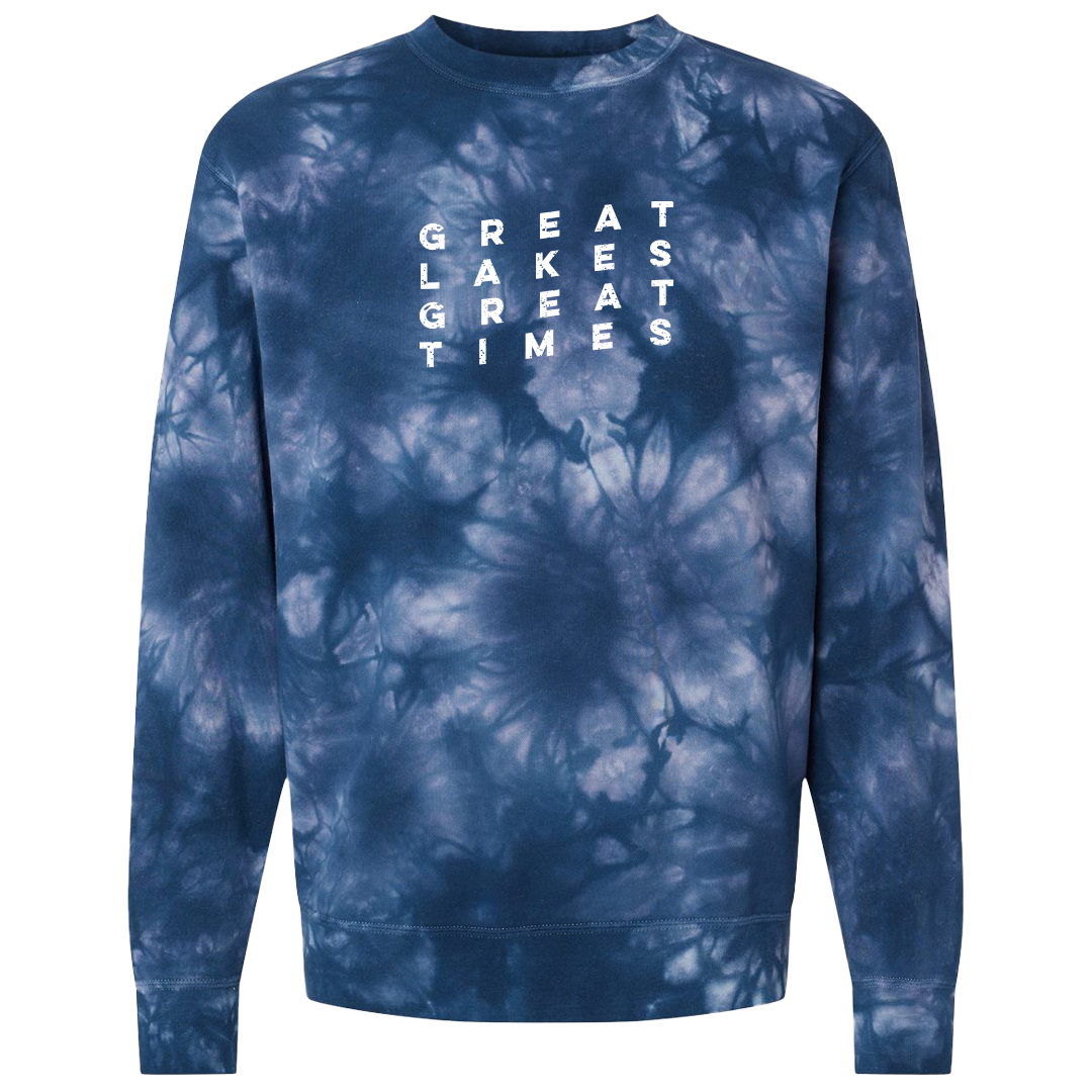 Great Lakes Great Times Tie-Dye Crewneck Sweatshirt
