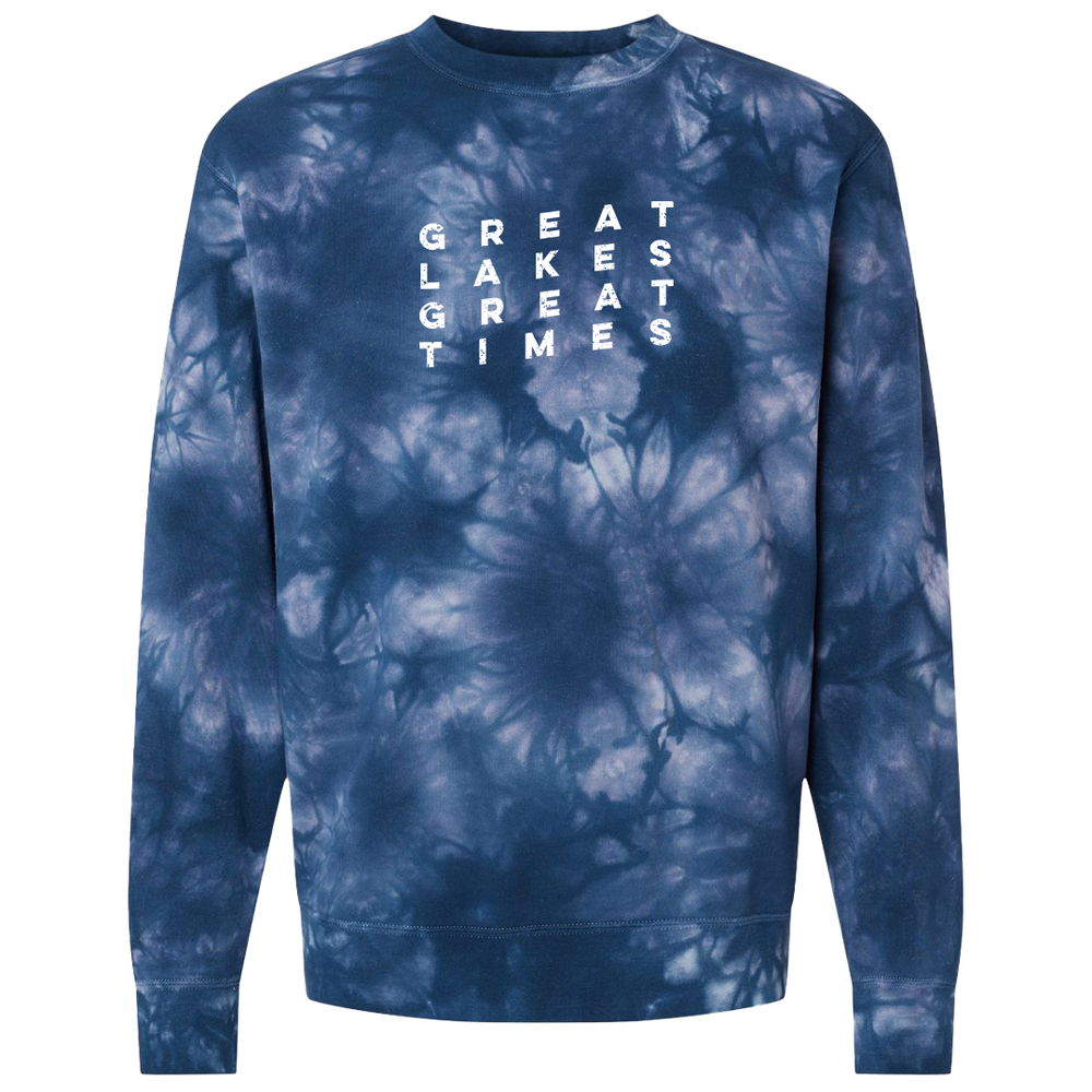 Great Lakes Great Times Tie-Dye Crewneck Sweatshirt