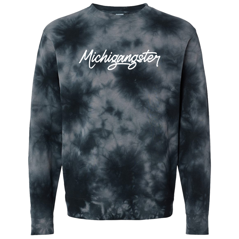 Michigangster Tie-Dye Crewneck Sweatshirt