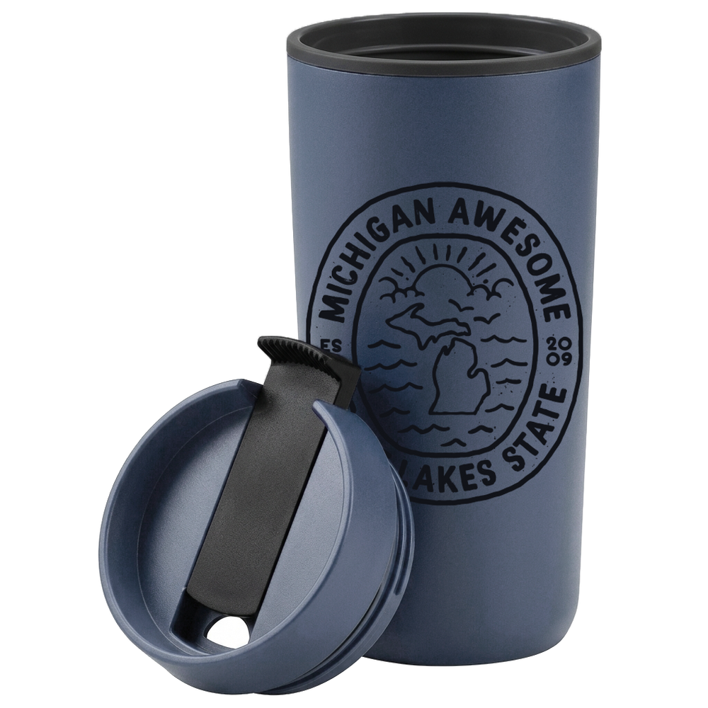 Great Lakes State Travel Tumbler
