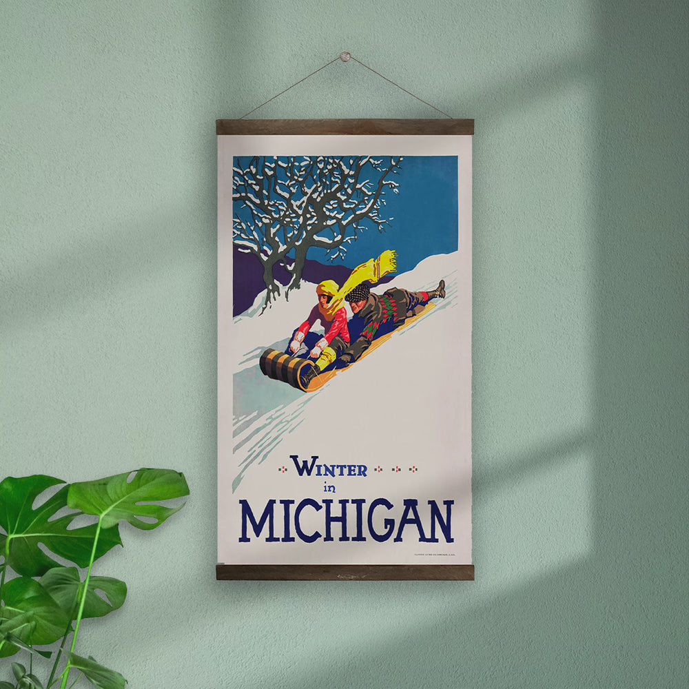 Winter in Michigan Hanging Print