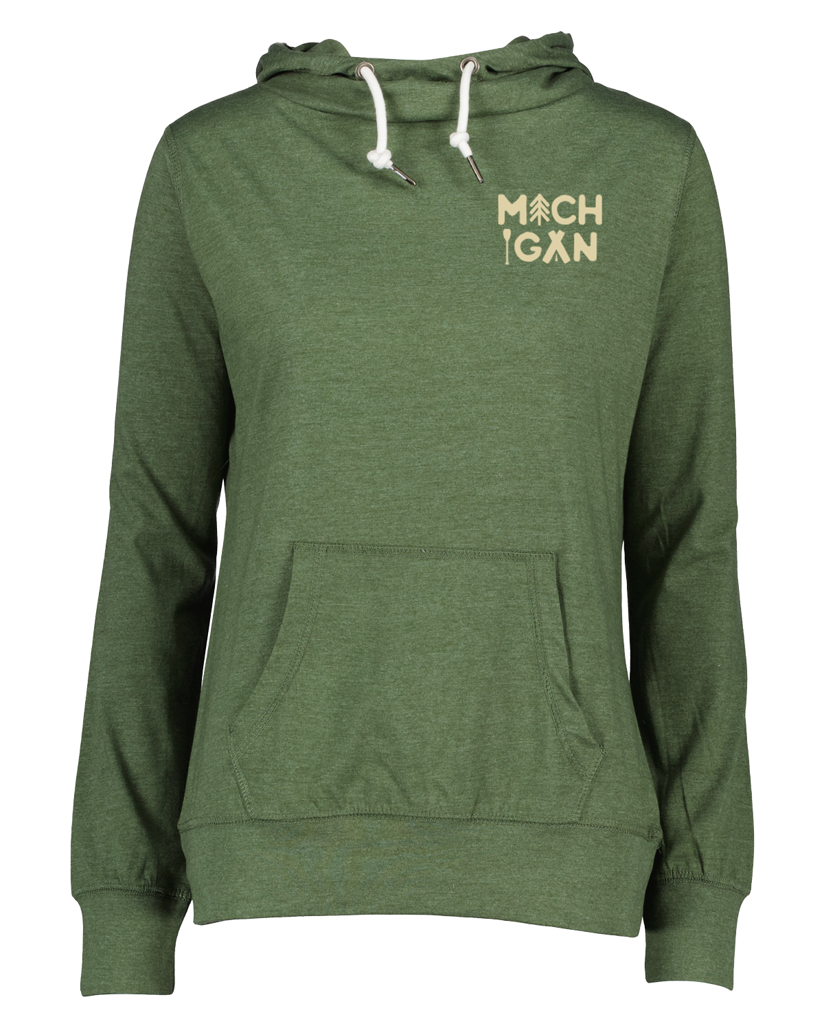 Women's Michigan Outdoors Funnel Neck Hooded Long Sleeve