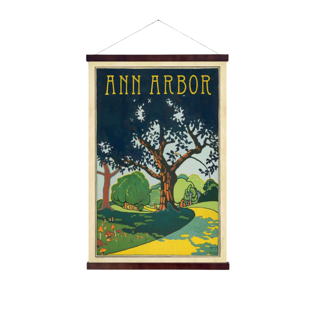 Ann Arbor Michigan Hanging Print