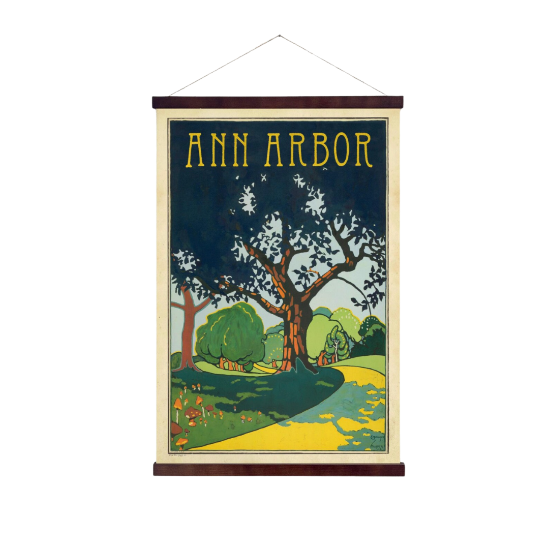 Ann Arbor Michigan Hanging Print
