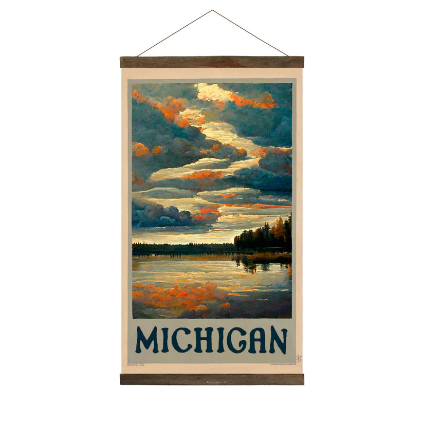 Michigan Sunset Hanging Print