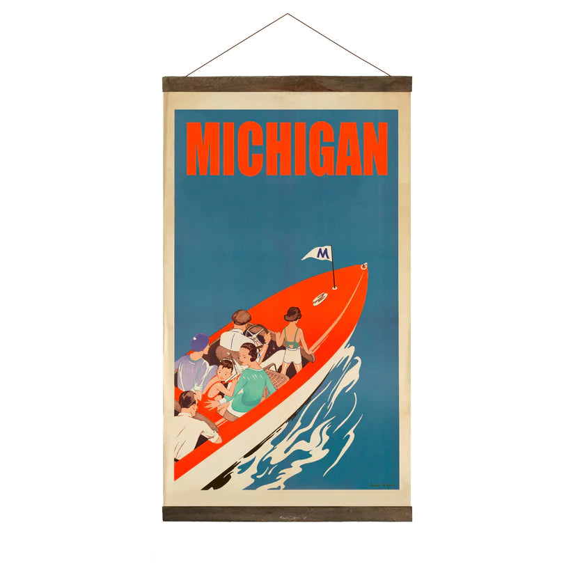 Michigan Boating Hanging Print