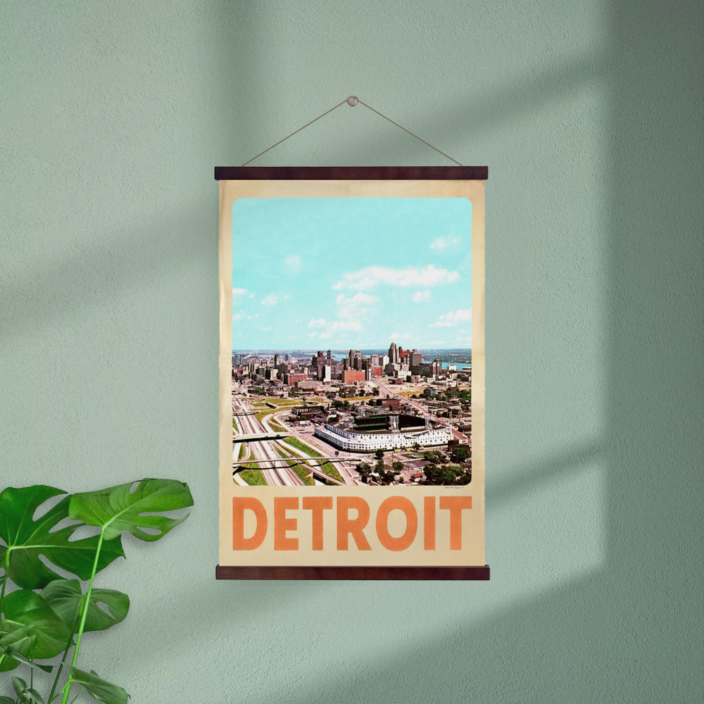 Detroit Michigan Old Tigers Stadium Hanging Print