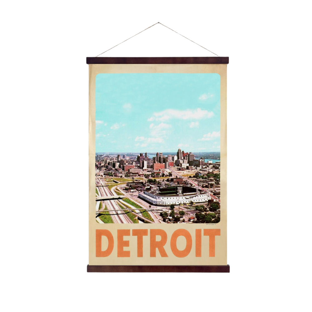 Detroit Michigan Old Tigers Stadium Hanging Print