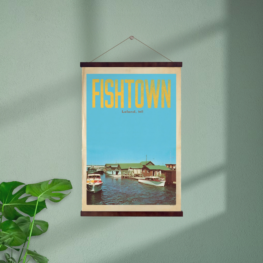 Fishtown Leland Michigan Hanging Print