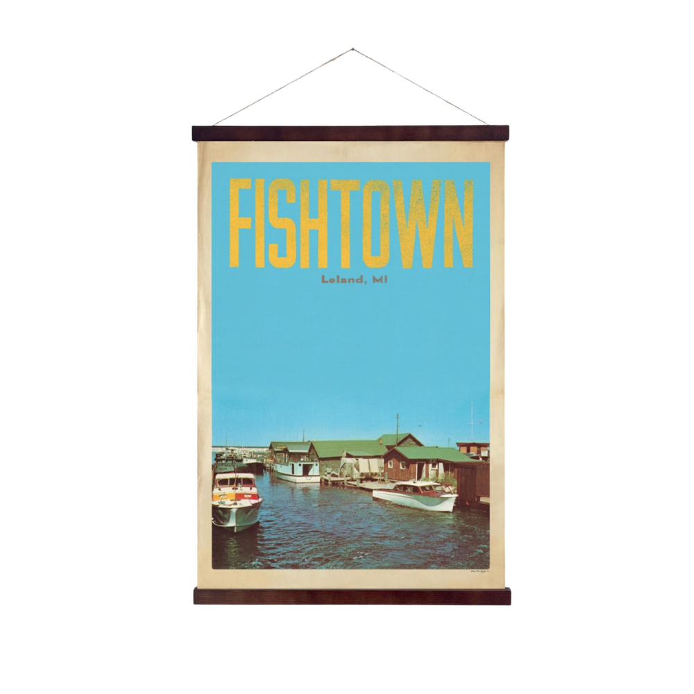 Fishtown Leland Michigan Hanging Print