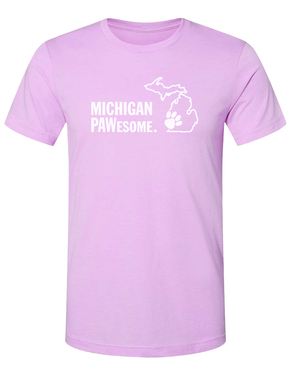 Michigan PAWesome Unisex T-Shirt