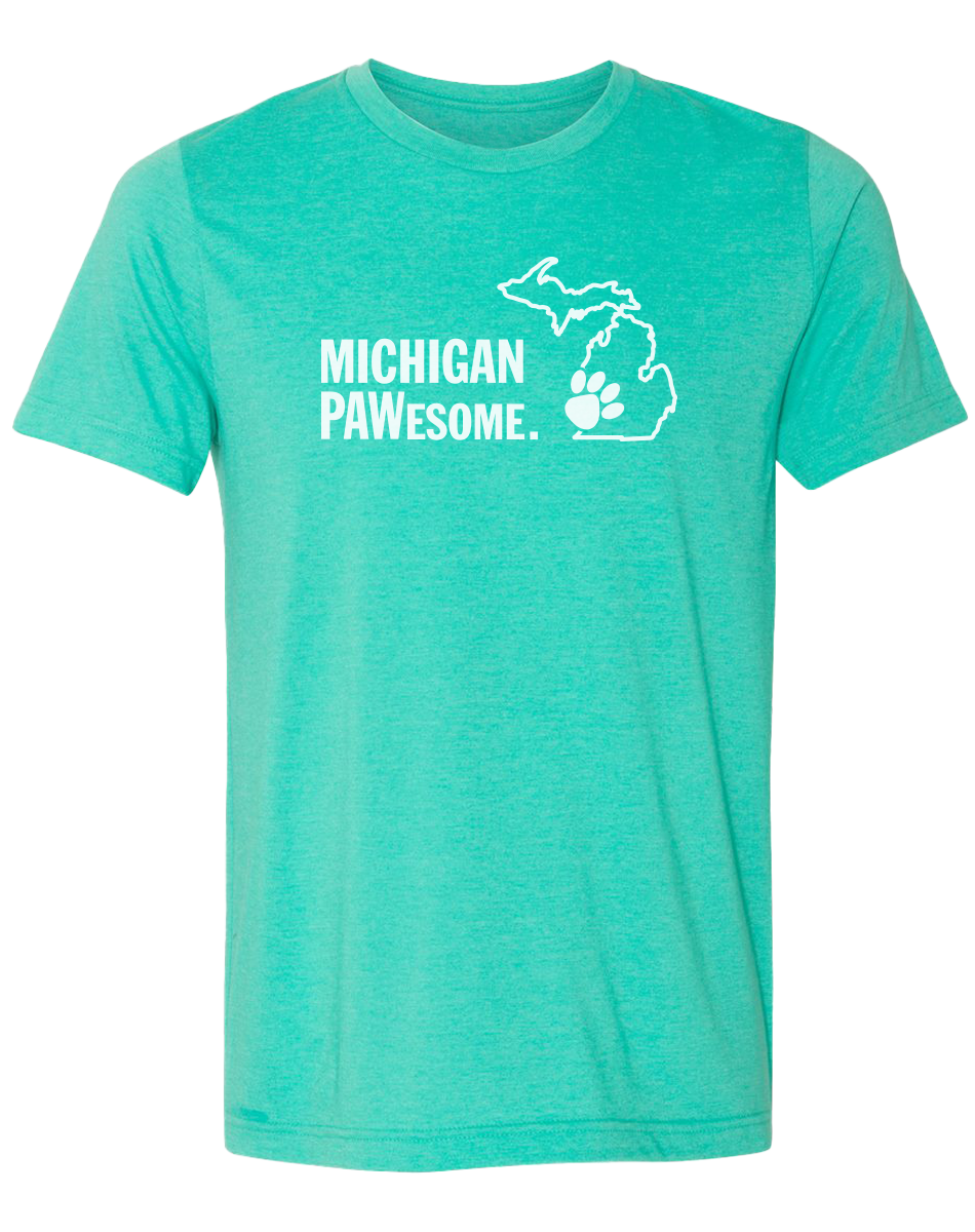 Michigan PAWesome Unisex T-Shirt