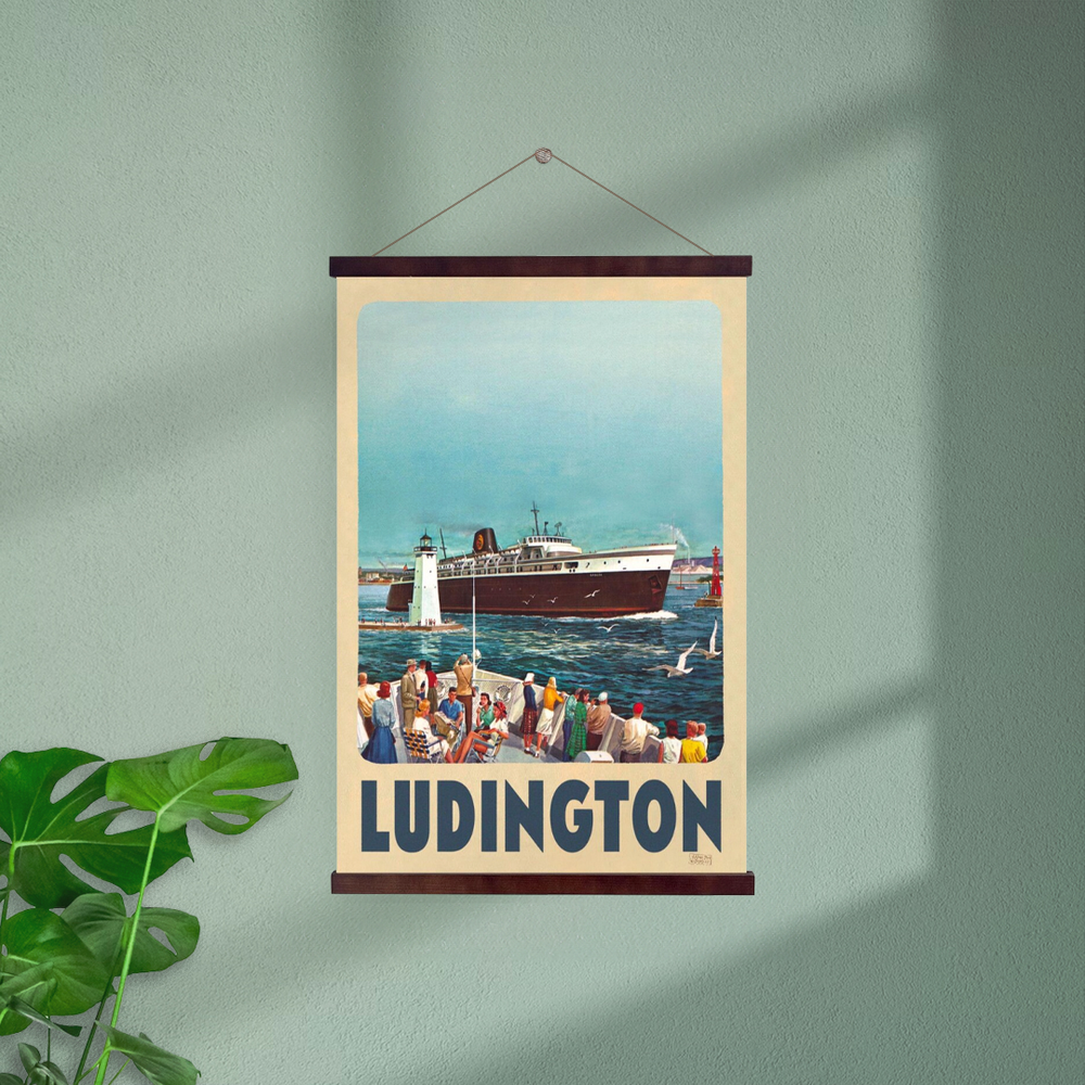 Ludington Michigan Hanging Print
