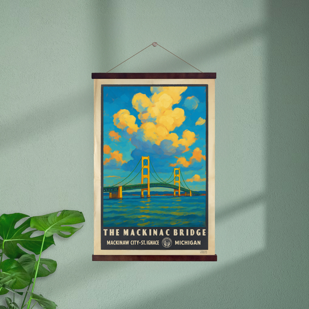 Mackinac Bridge Hanging Print