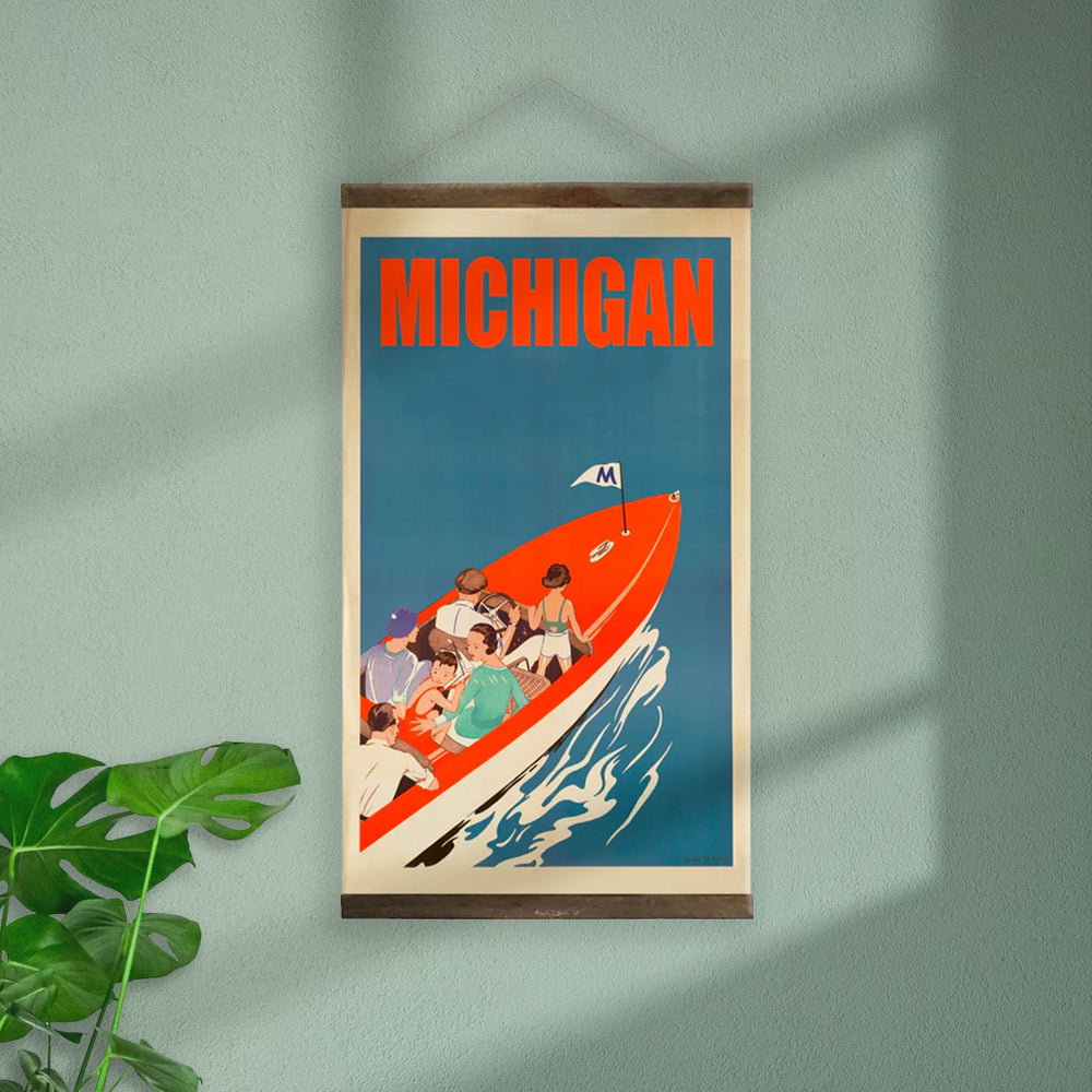 Michigan Boating Hanging Print