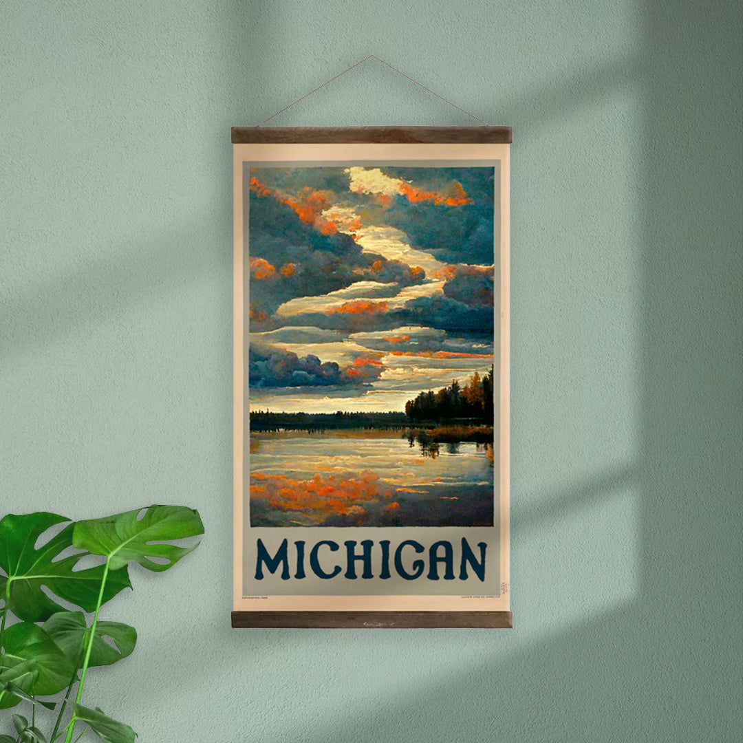 Michigan Sunset Hanging Print – Michigan Awesome