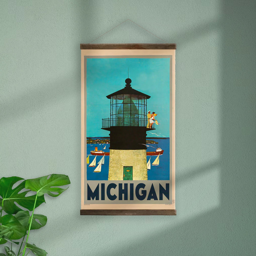 Michigan Lighthouse Hanging Print
