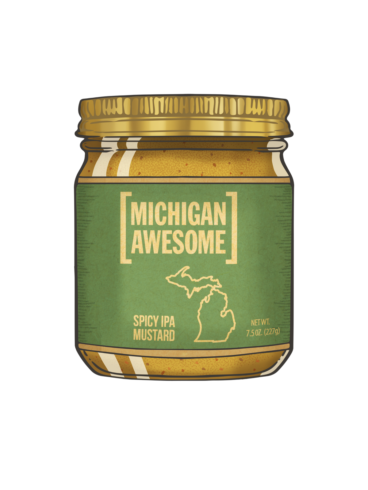Michigan Spicy IPA Mustard Made In Michigan Free Shipping Michigan Awesome