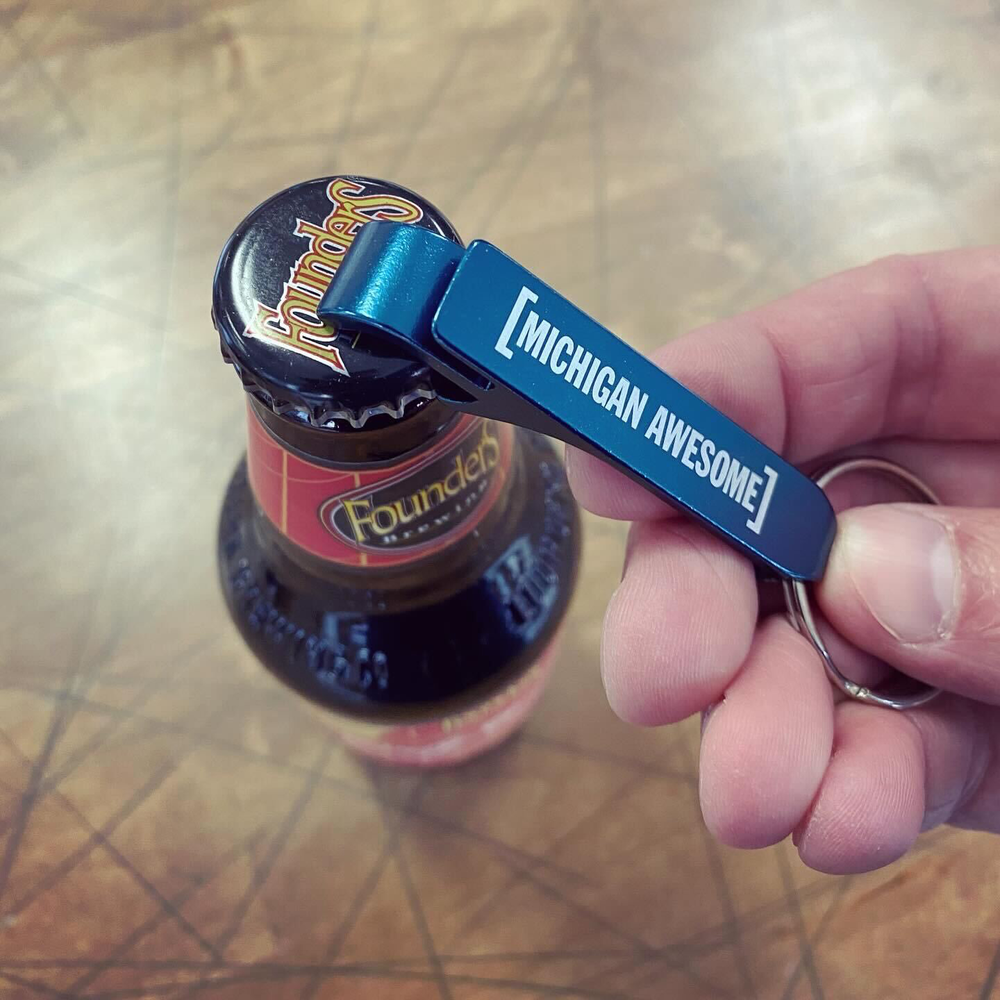 Michigan Awesome Key Chain Bottle Opener