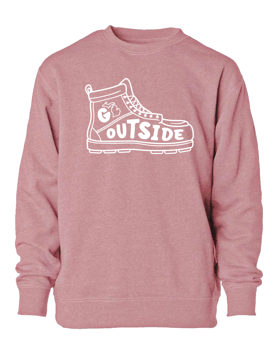 Go Outside Youth Crewneck Sweatshirt