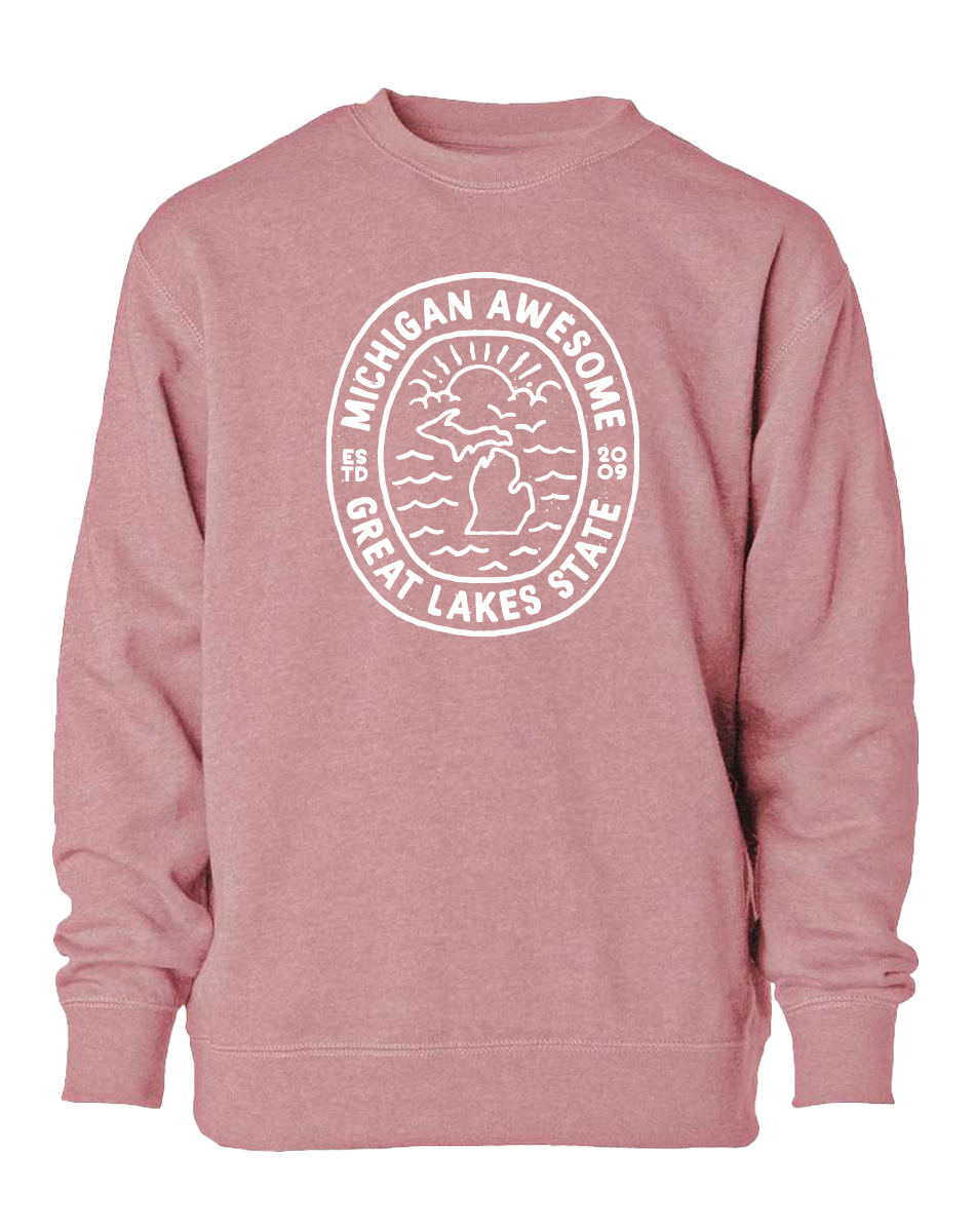 Great Lakes State Youth Crewneck Sweatshirt