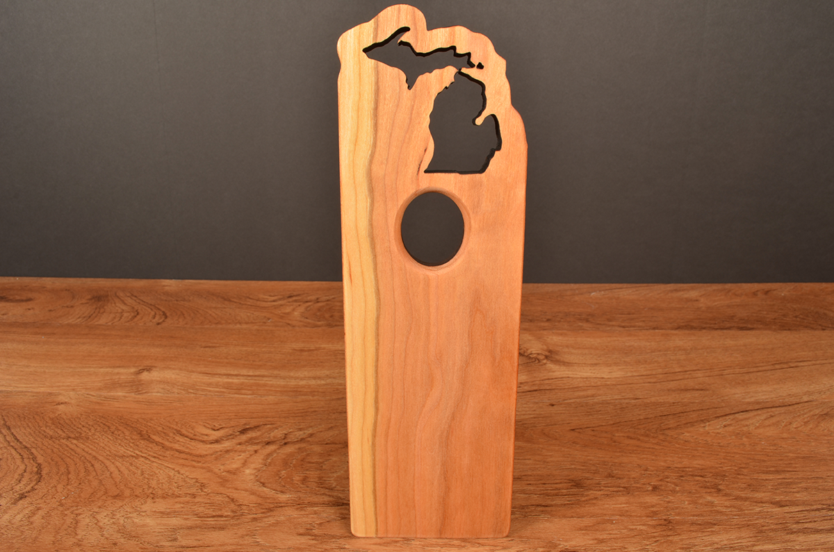 Michigan Wine Bottle Stand