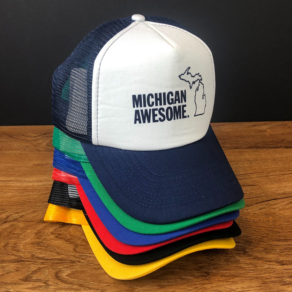 Michigan Awesome Foam Trucker Hat (CLOSEOUT)