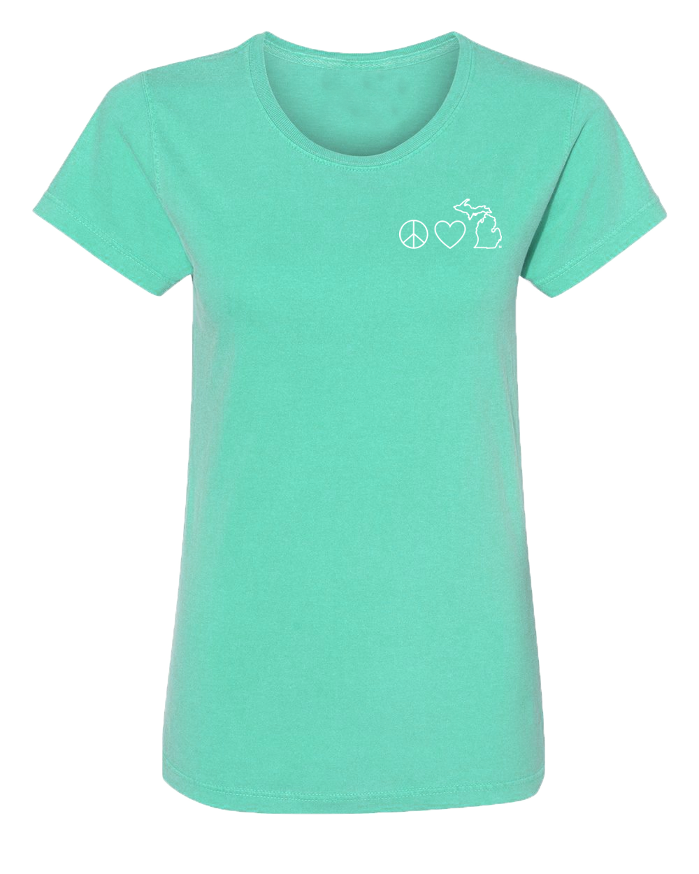 Peace Love Michigan Women's Beach Wash T (CLOSEOUT)