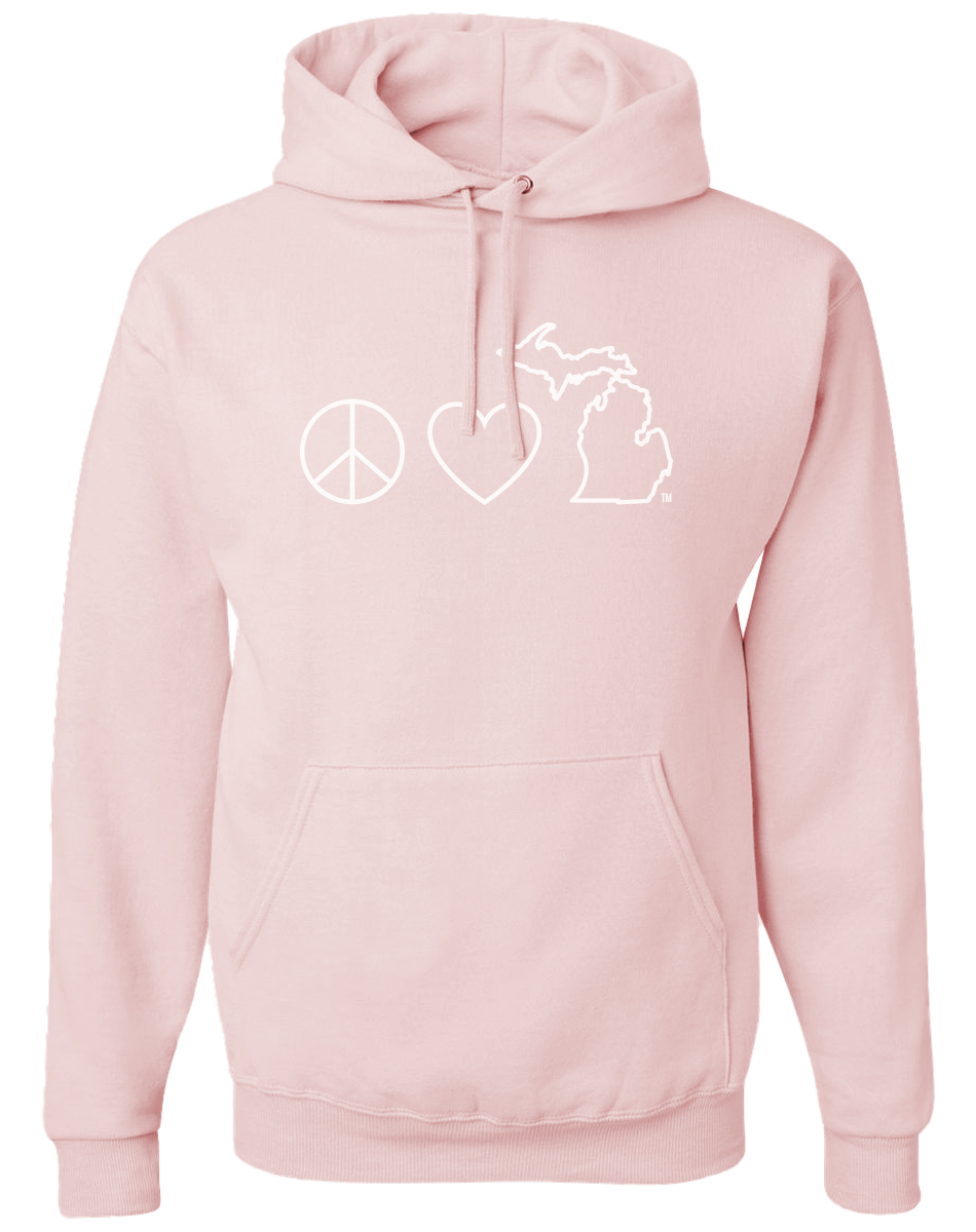 Peace Love Michigan Hoodie