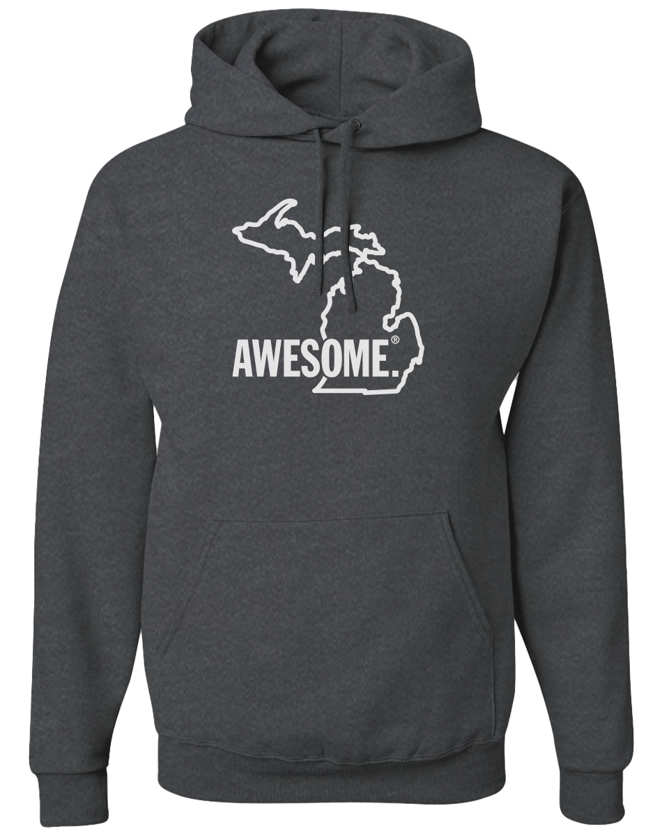 Michigan Awesome State Outline Hoodie