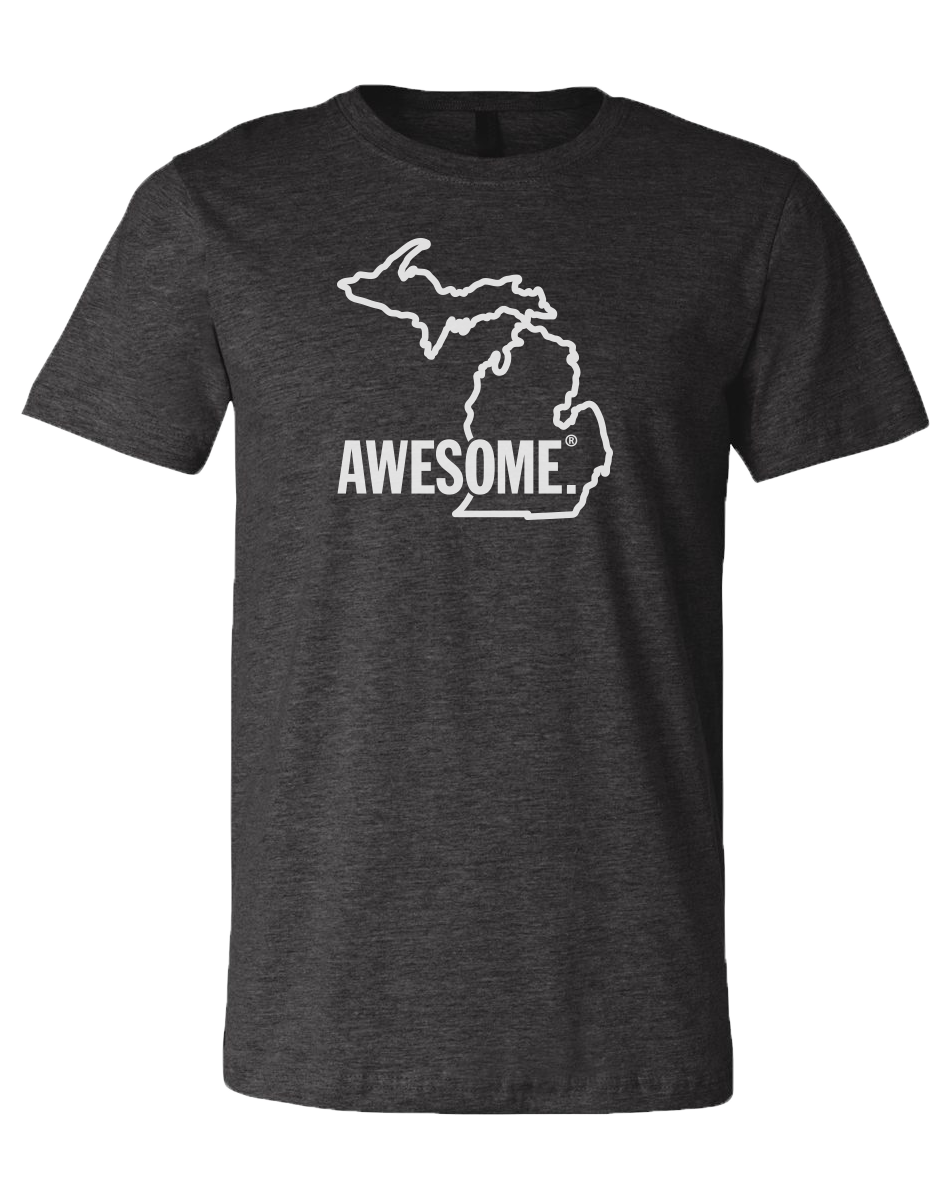 Michigan Awesome State Outline Unisex T-Shirt