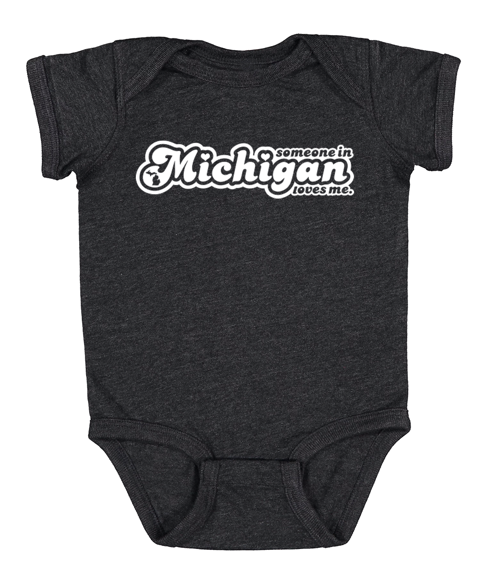 Someone in Michigan Loves Me Baby Onesie