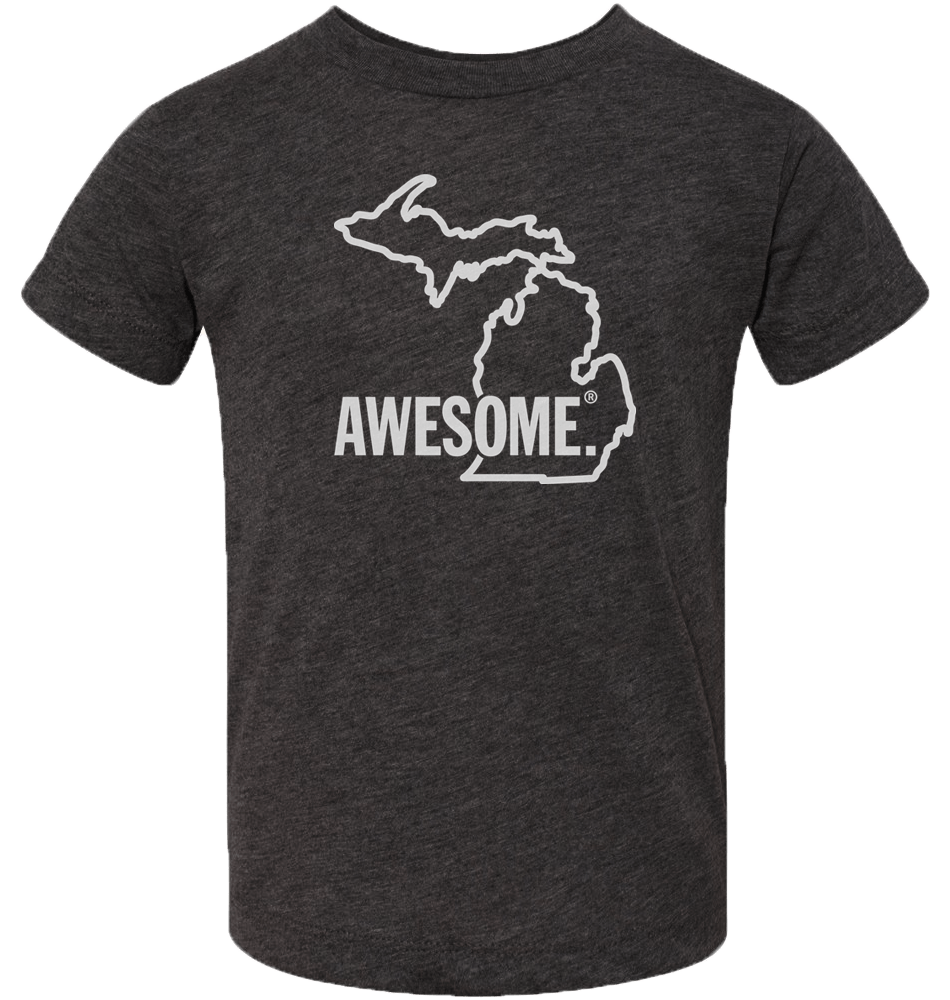 Michigan Awesome State Outline Kids T-Shirt