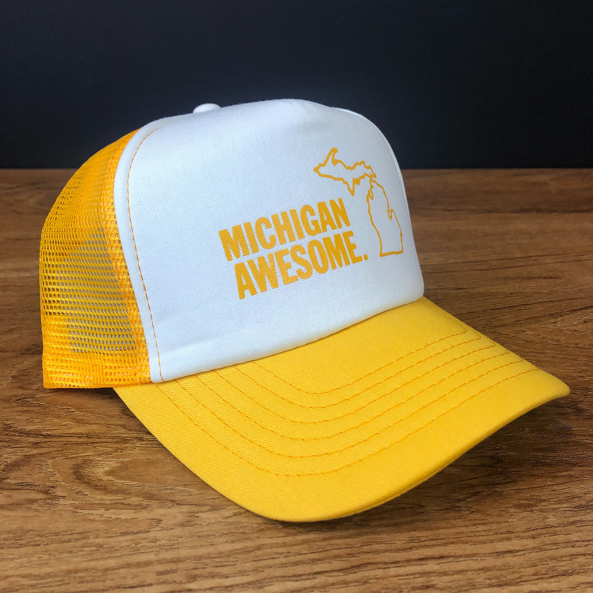 Michigan Awesome Foam Trucker Hat (CLOSEOUT)