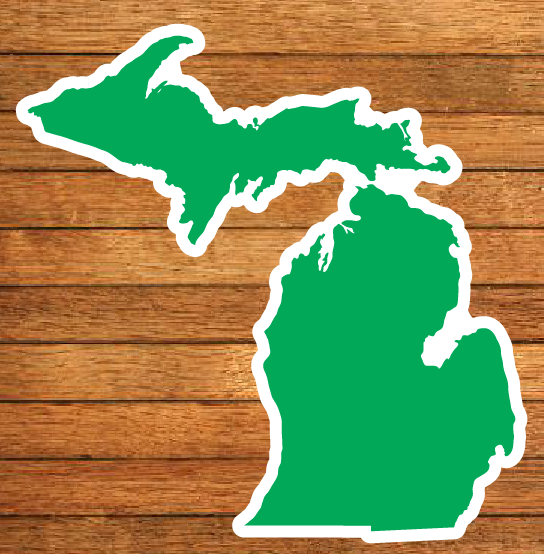 Michigan Die-Cut Sticker (CLOSEOUT)