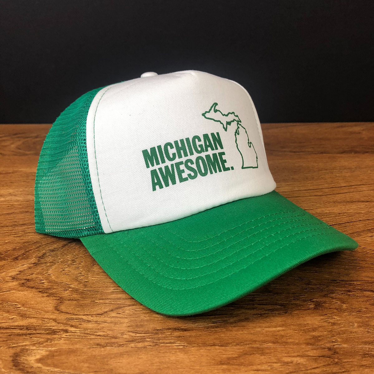 Michigan Awesome Foam Trucker Hat CLOSEOUT