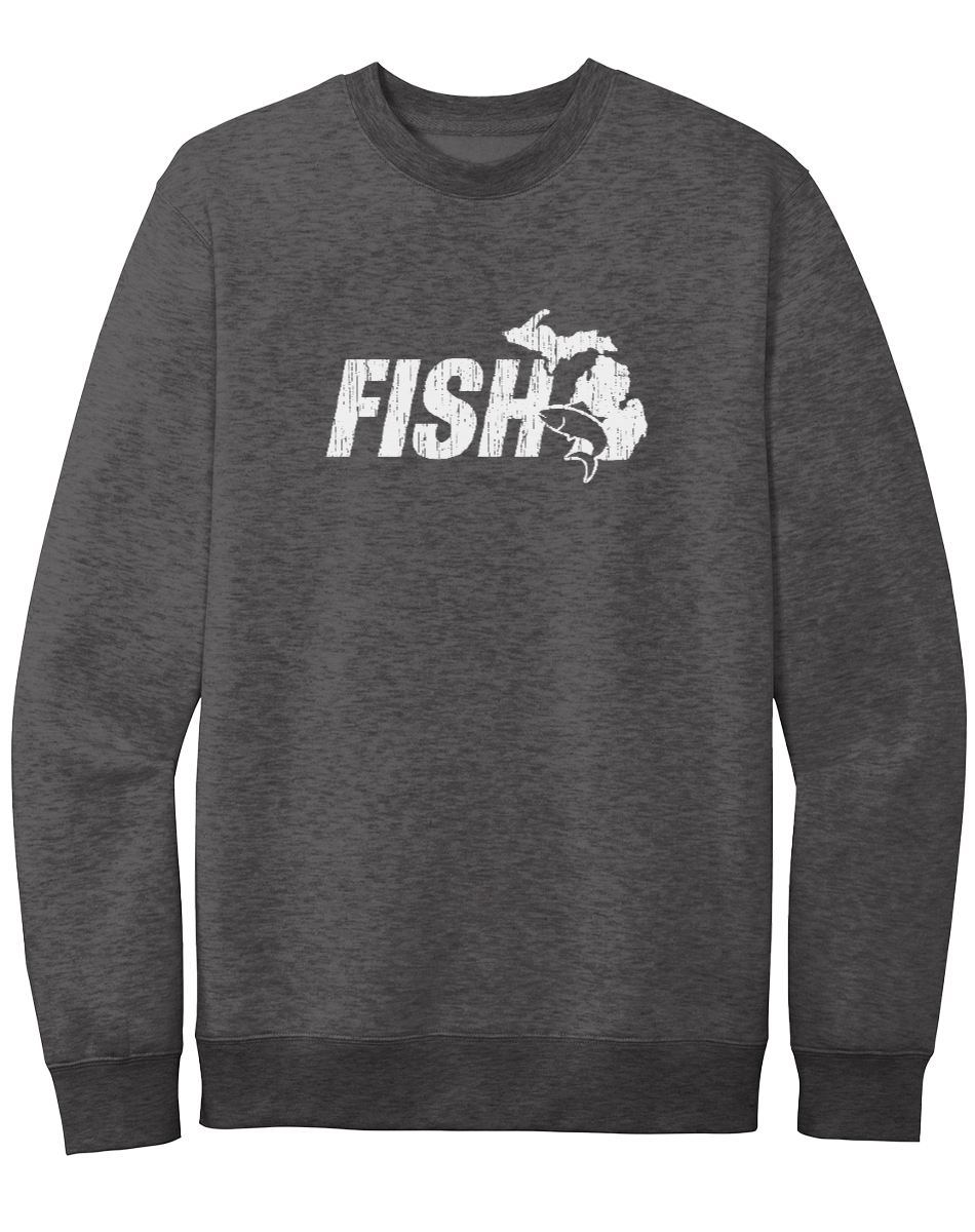 Fish Michigan Crewneck Sweatshirt