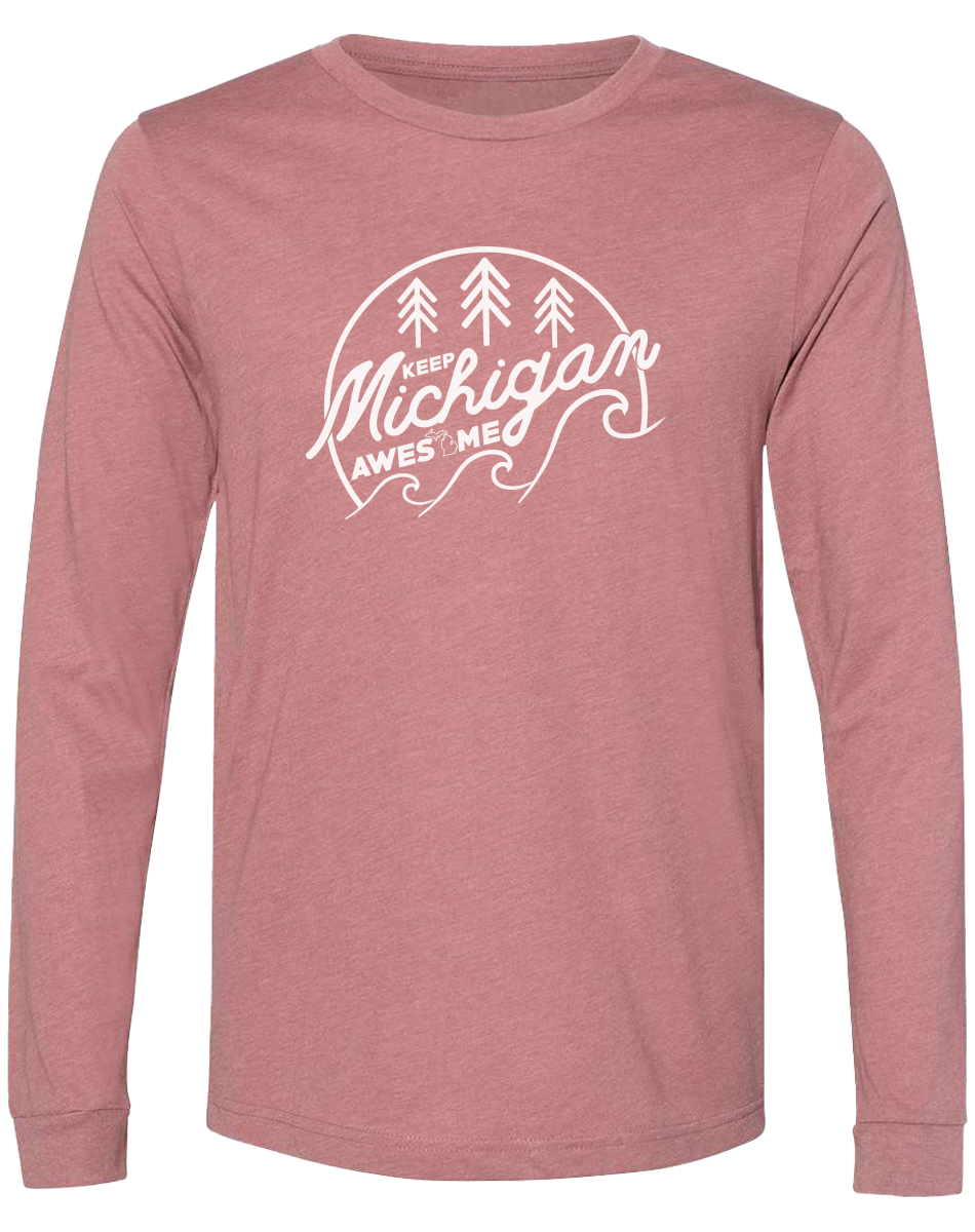 Keep Michigan Awesome Long Sleeve T-Shirt