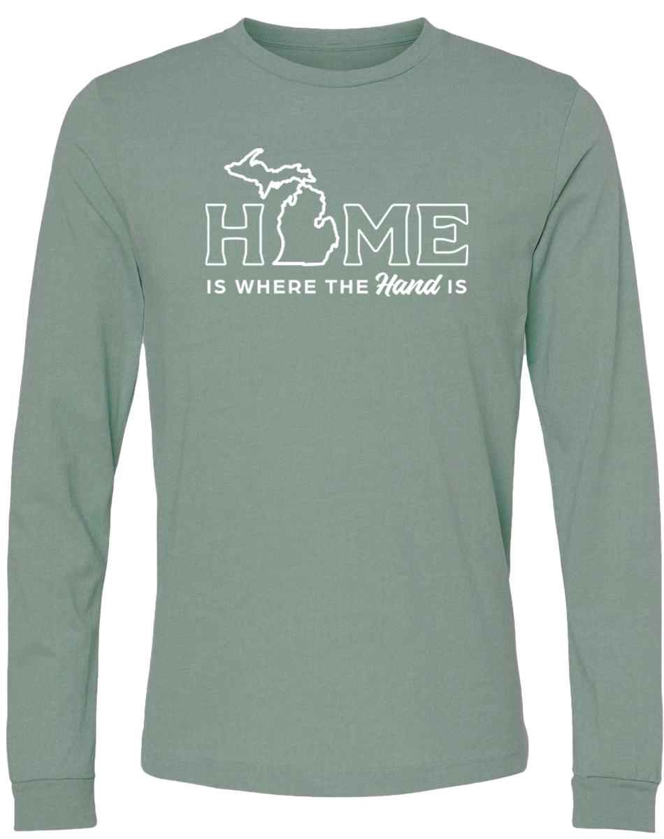 Home Is Where The Hand Is Long Sleeve T-Shirt