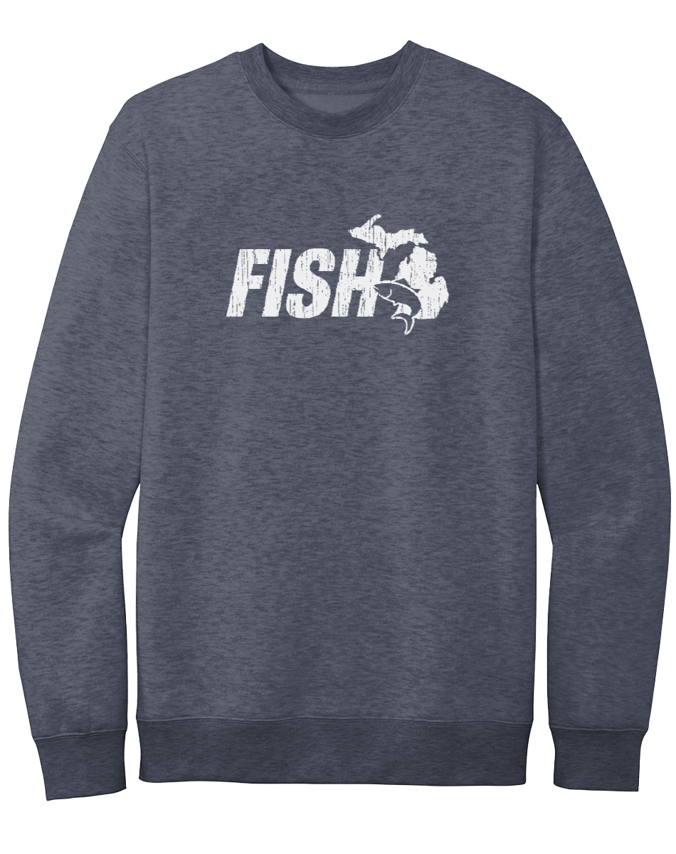 Fish Michigan Crewneck Sweatshirt