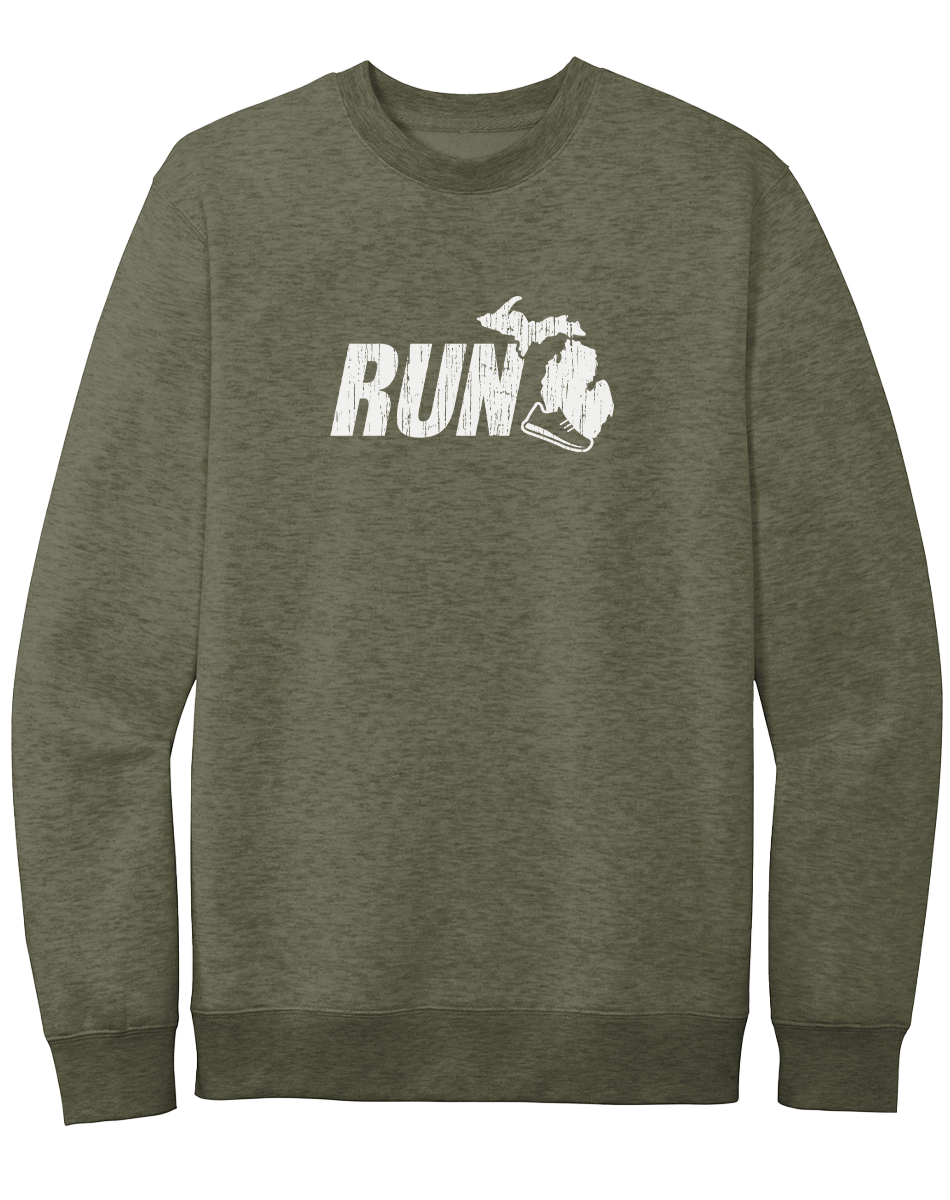 Run Michigan Crewneck Sweatshirt