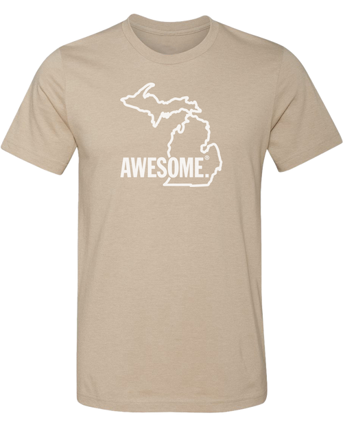 Michigan Awesome State Outline Unisex T-Shirt