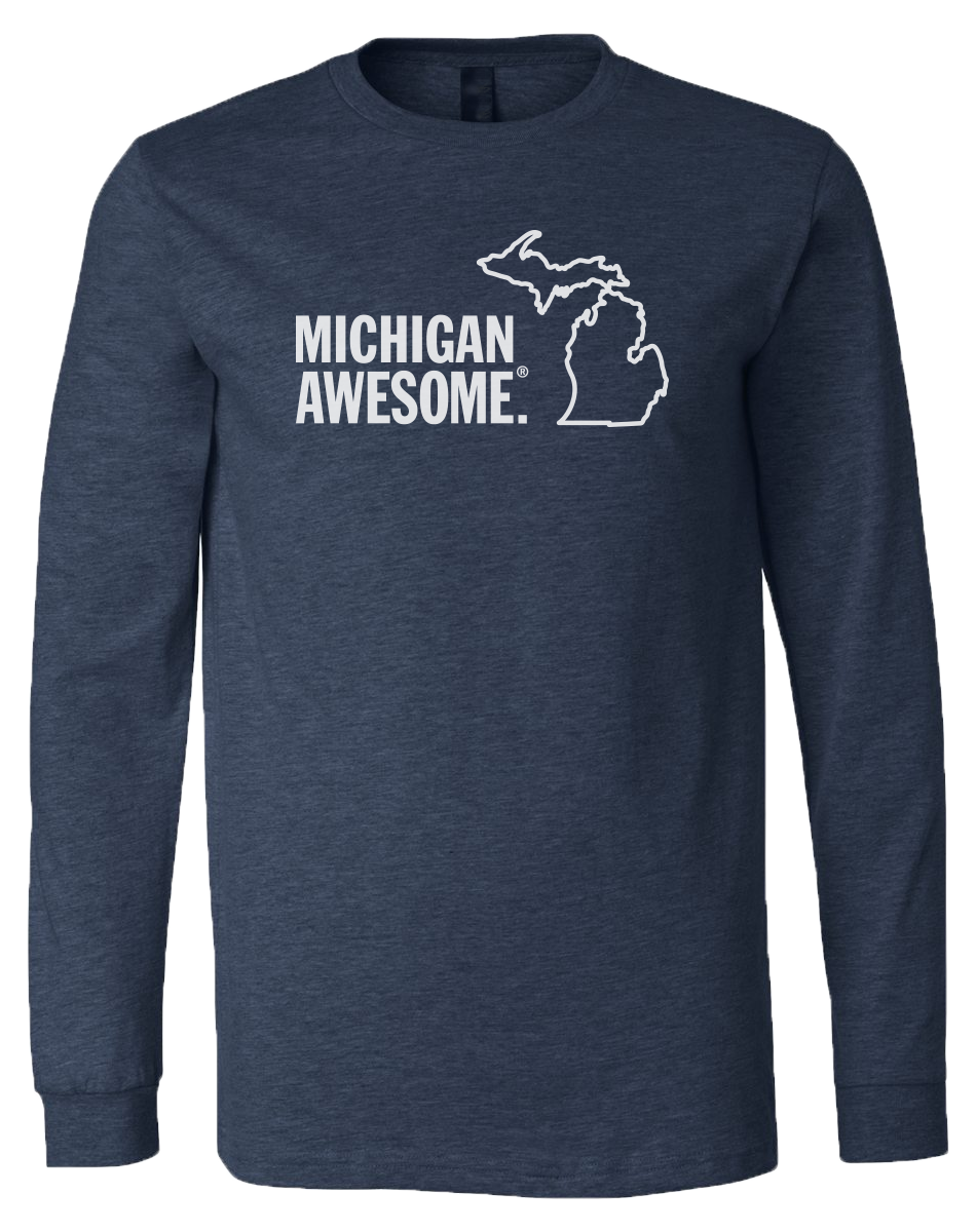 Michigan Awesome Long Sleeve T-Shirt