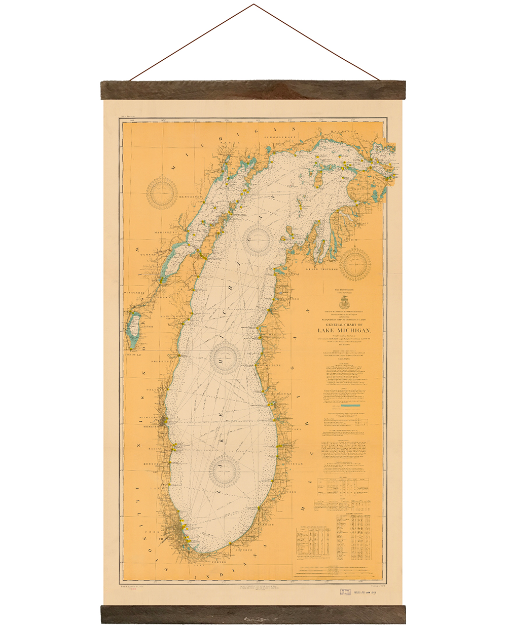 Lake Michigan 1909 Hanging Print