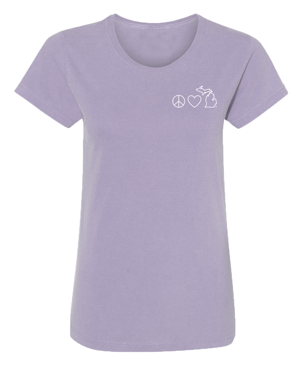 Peace Love Michigan Women's Beach Wash T (CLOSEOUT)