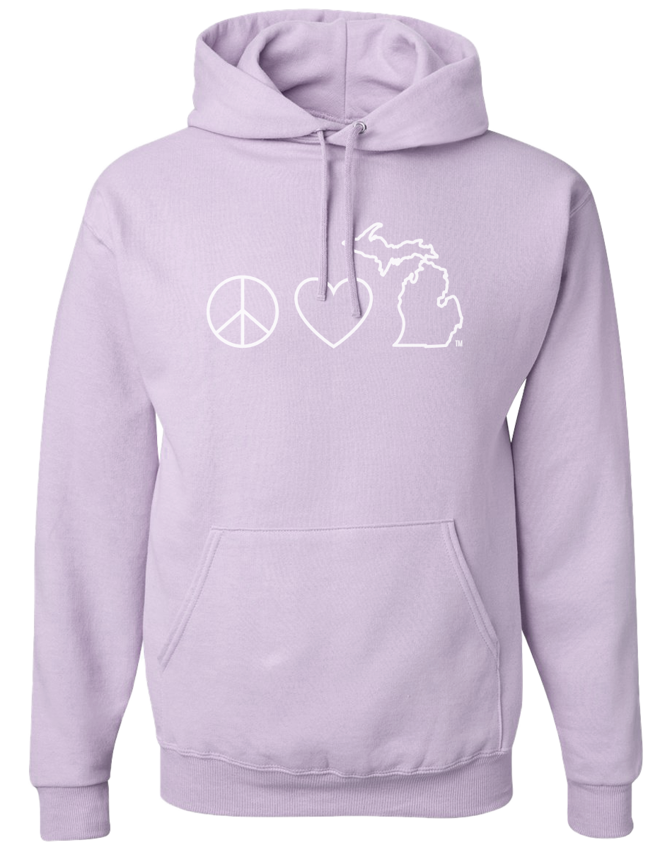 Peace Love Michigan Hoodie