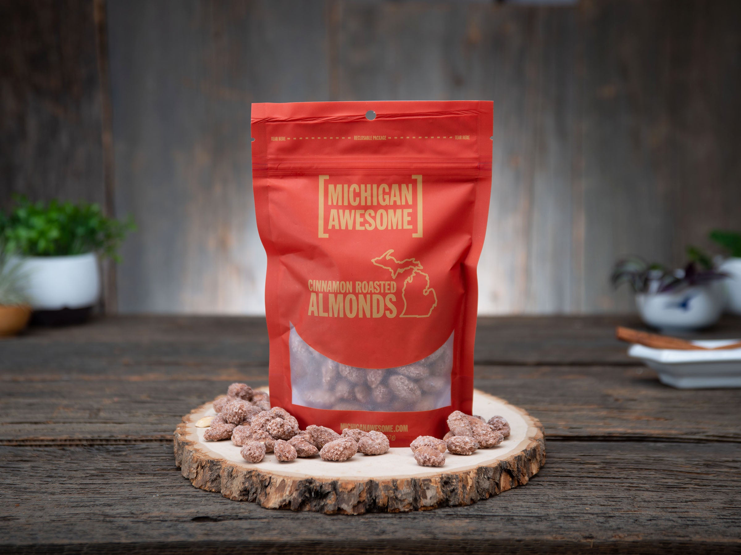 Cinnamon Roasted Almonds | Made In Michigan | Michigan Awesome