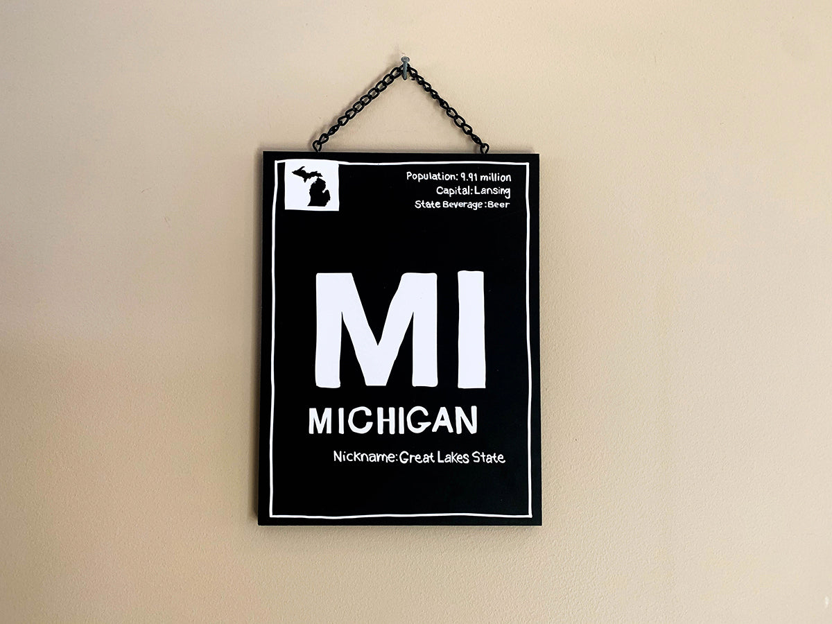 Michigan "Facts" Plaque (CLOSEOUT)